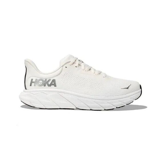 Hoka One Arahi 7 Men\'s Running Athletic Sneakers‎ WHITE GRAY SZ 12 EE WIDE NEW main image 7